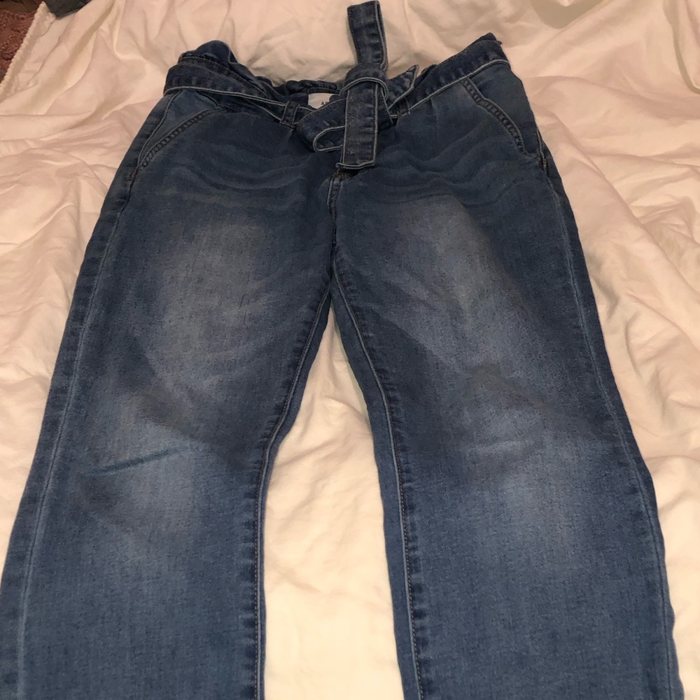 Ashley Mason paper bag waist jeans size 5